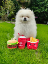 Frenkiez Hamburger Meal Box (3 Toyz ) - Premium Hondenspeeltje > Hondenspeelgoed from Frenkiez - Just €19.99! Shop now at Frenkiezdogshop