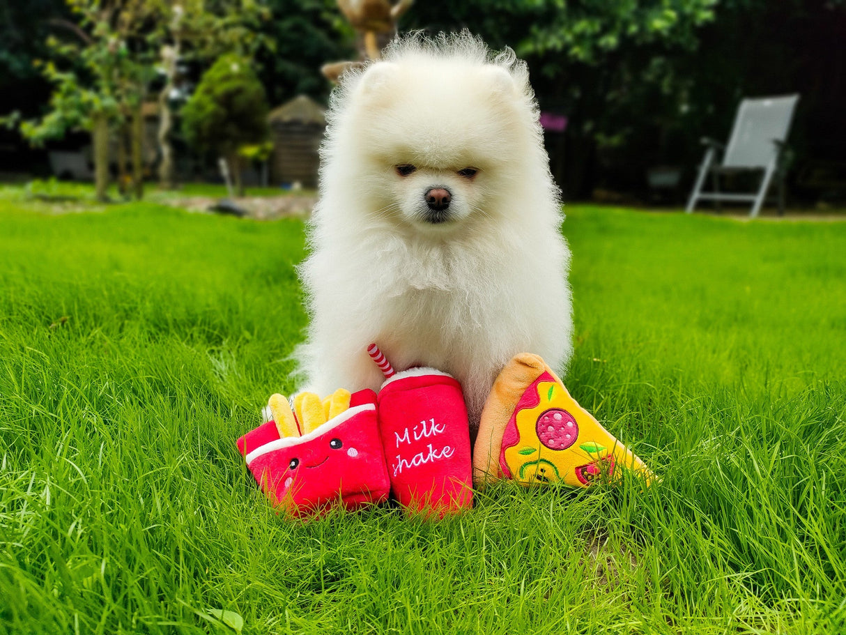 Frenkiez Pizza Meal Box (3 Toyz ) - Premium Hondenspeeltje > Hondenspeelgoed from Frenkiez - Just €19.99! Shop now at Frenkiezdogshop