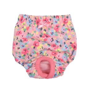 Puppia Spring Blossom sanitary pants Pink - Premium Loopsheidbroekje > Periodebroekje from Puppia - Just €10! Shop now at Frenkiezdogshop