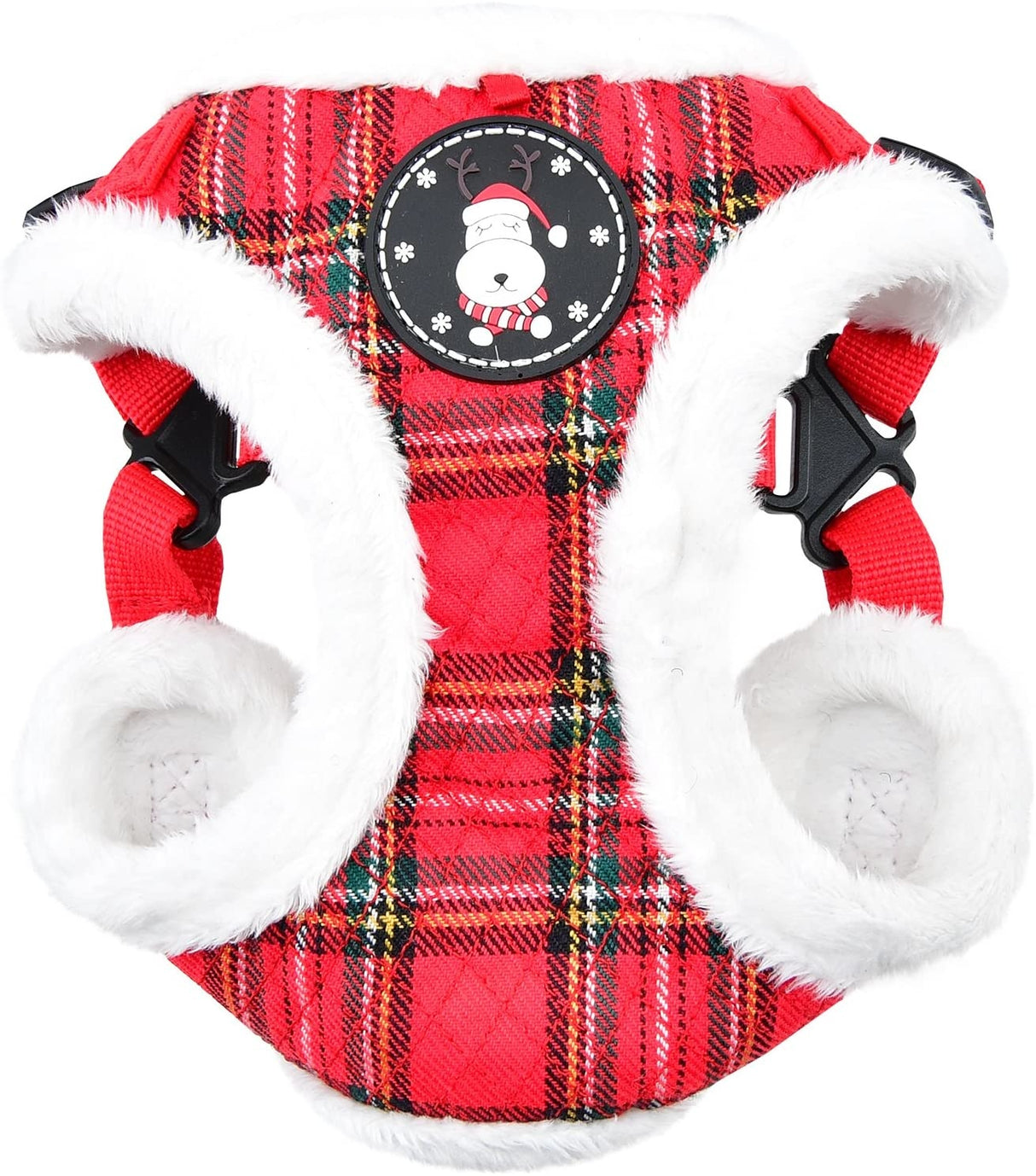 Puppia Blitzen Harness model C Checkered Red - Premium hondentuig > honden harnas from Puppia - Just €29.99! Shop now at Frenkiezdogshop