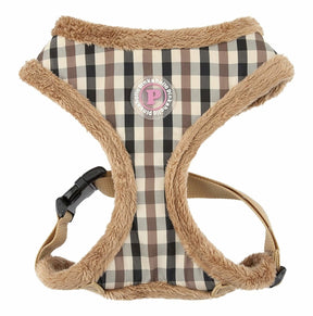Pinkaholic Pupberry harness brown hondentuig > honden harnas > model A Small