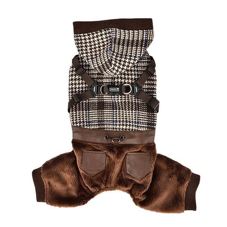 Puppia Becker Jacket Harness Brown Hondenkleding > hondenjas Small