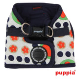 Puppia Blossom Vest Harness model B navy ( ALLEEN XSMALL & LARGE) - Premium hondentuig > honden harnas from Puppia - Just €23.99! Shop now at Frenkiezdogshop