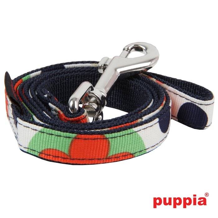 Puppia Blossom lijn Navy - Premium hondenriem > hondenlijn from Puppia - Just €13.99! Shop now at Frenkiezdogshop