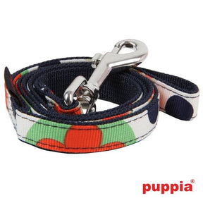 Puppia Blossom lijn Navy - Premium hondenriem > hondenlijn from Puppia - Just €10! Shop now at Frenkiezdogshop