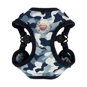 Puppia Bobby Harness model C Navy Camo ( L ) hondentuig > honden harnas > model C Small