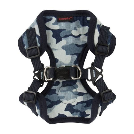 Puppia Bobby Harness model C Navy Camo ( SMALL EN LARGE ) - Premium hondentuig > honden harnas from Puppia - Just €25.99! Shop now at Frenkiezdogshop