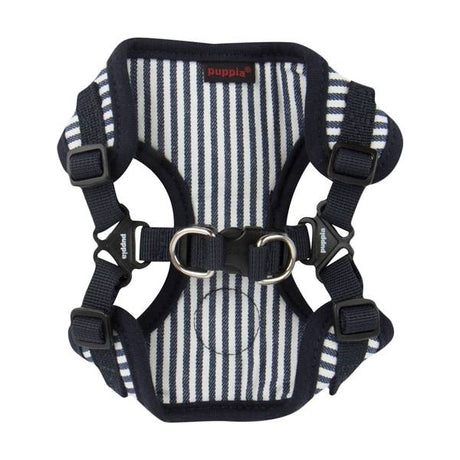 Puppia Bobby Harness model C Striped Navy - Premium hondentuig > honden harnas from Puppia - Just €25.99! Shop now at Frenkiezdogshop