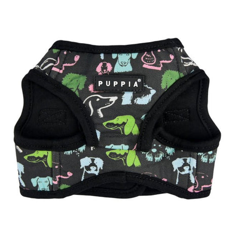 Puppia Connor Vest Harness Model B Black hondentuig > honden harnas > model B Small