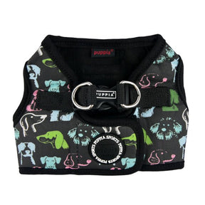 Puppia Connor Vest Harness Model B Black hondentuig > honden harnas > model B Small