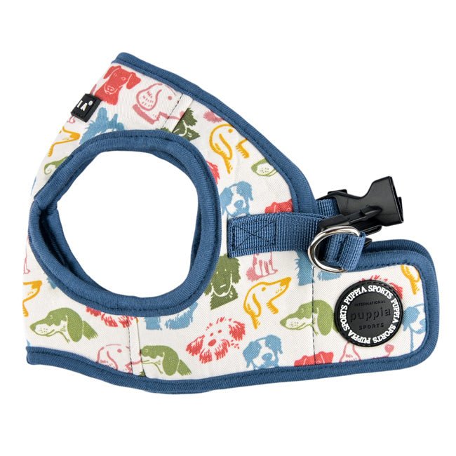 Puppia Connor Vest Harness Model B Blue hondentuig > honden harnas > model B Small