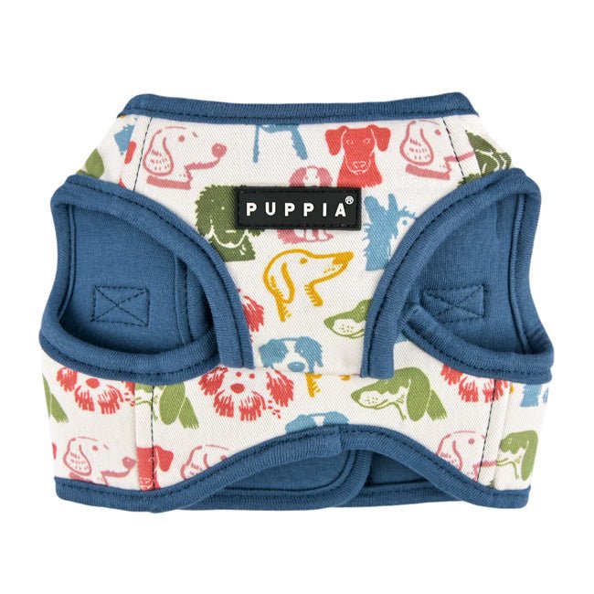 Puppia Connor Vest Harness Model B Blue hondentuig > honden harnas > model B Small