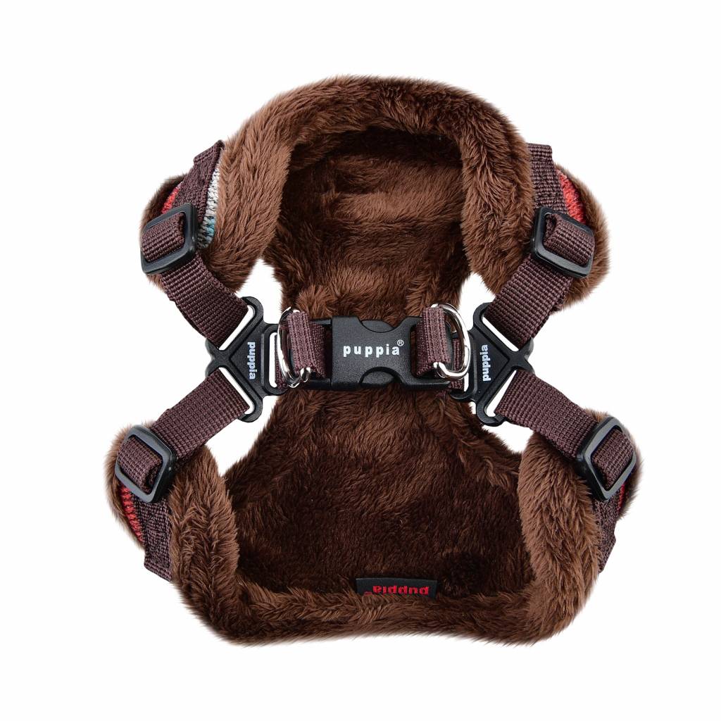 Puppia Crayon Harness model C Brown - Premium hondentuig > honden harnas from Puppia - Just €30.99! Shop now at Frenkiezdogshop