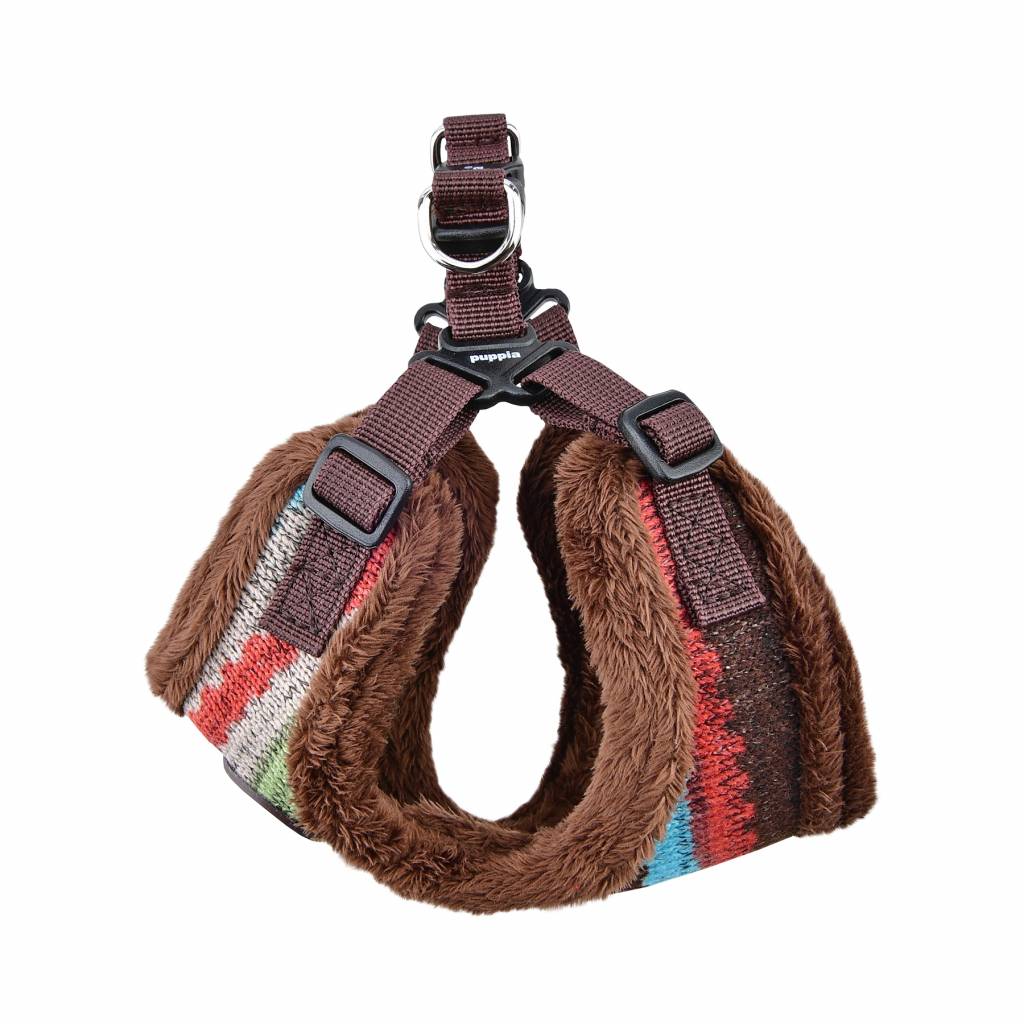 Puppia Crayon Harness model C Brown - Premium hondentuig > honden harnas from Puppia - Just €30.99! Shop now at Frenkiezdogshop