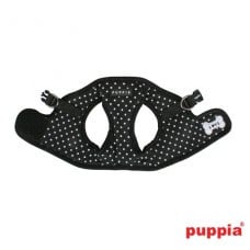 Puppia Dotty Vest Harness model B Black - Premium hondentuig > honden harnas from Puppia - Just €18.99! Shop now at Frenkiezdogshop