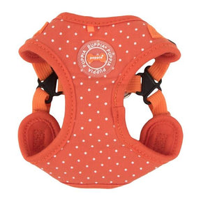 Puppia Dotty Harness II Model C Orange ( ALLEEN S ) hondentuig > honden harnas > model C Small