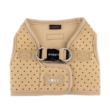 Puppia Dotty Vest Harness Model B Beige hondentuig > honden harnas > model B Small
