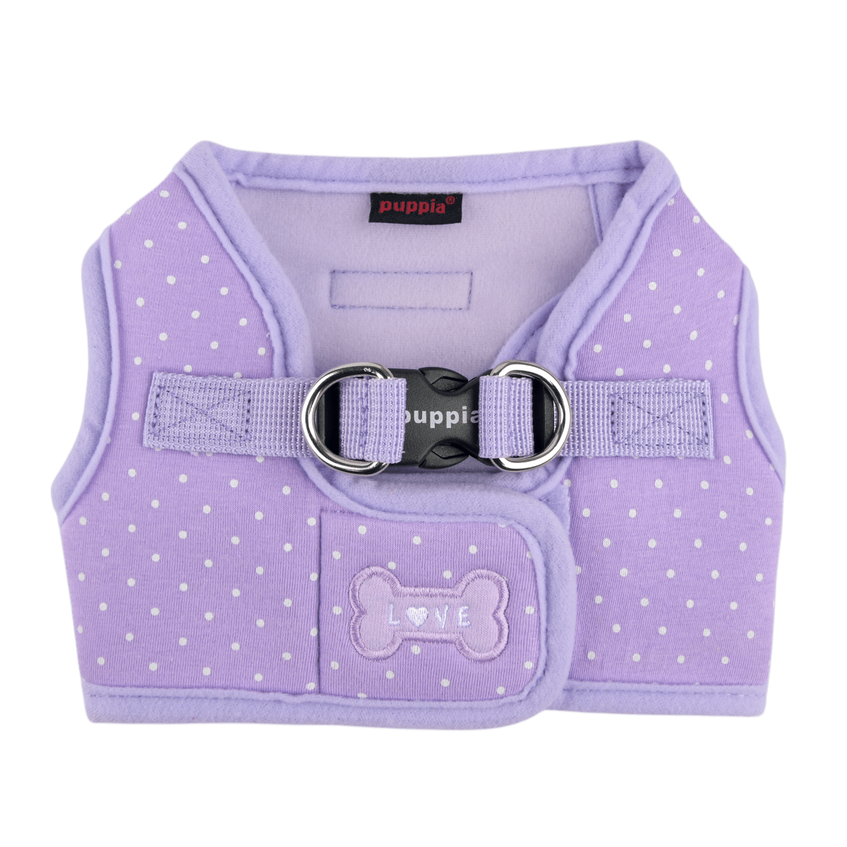 Puppia Dotty Vest Harness Model B Violet hondentuig > honden harnas > model B Small