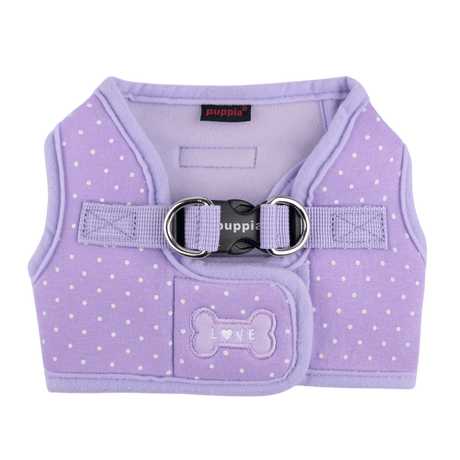 Puppia Dotty Vest Harness Model B Violet hondentuig > honden harnas > model B Small