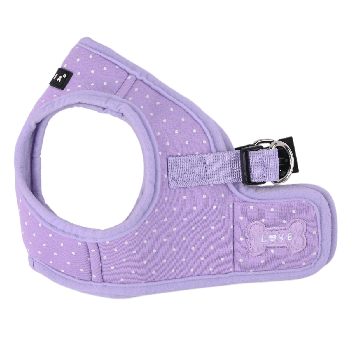 Puppia Dotty Vest Harness Model B Violet hondentuig > honden harnas > model B Small