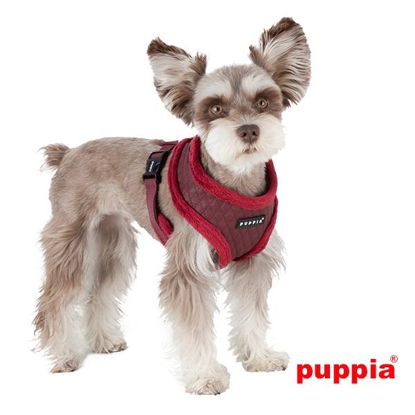 Puppia Farren harness model A wine - Premium hondentuig > honden harnas from Puppia - Just €21.75! Shop now at Frenkiezdogshop