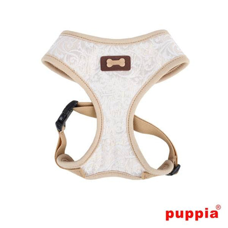 Puppia Gala harness II Model A Beige - Premium hondentuig > honden harnas from Puppia - Just €22.50! Shop now at Frenkiezdogshop