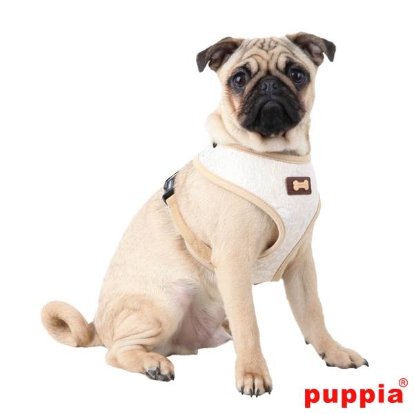 Puppia Gala harness II Model A Beige - Premium hondentuig > honden harnas from Puppia - Just €22.50! Shop now at Frenkiezdogshop