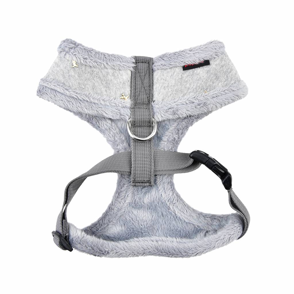 Puppia Gia Harness model A Grey - Premium hondentuig > honden harnas from Puppia - Just €26.99! Shop now at Frenkiezdogshop