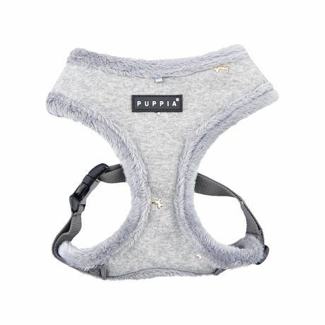 Puppia Gia Harness model A Grey - Premium hondentuig > honden harnas from Puppia - Just €26.99! Shop now at Frenkiezdogshop