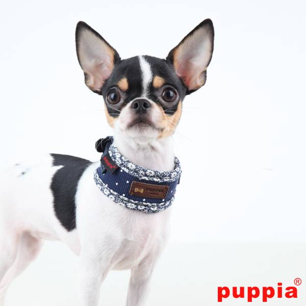 Puppia Gypsophila halsband Navy - Premium halsband > hondenhalsband from Puppia - Just €20.99! Shop now at Frenkiezdogshop