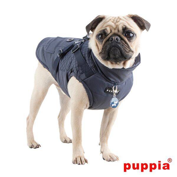 Puppia Wilkes Jacket Harness Navy - Premium Hondenkleding > hondenjas from Puppia - Just €77.99! Shop now at Frenkiezdogshop