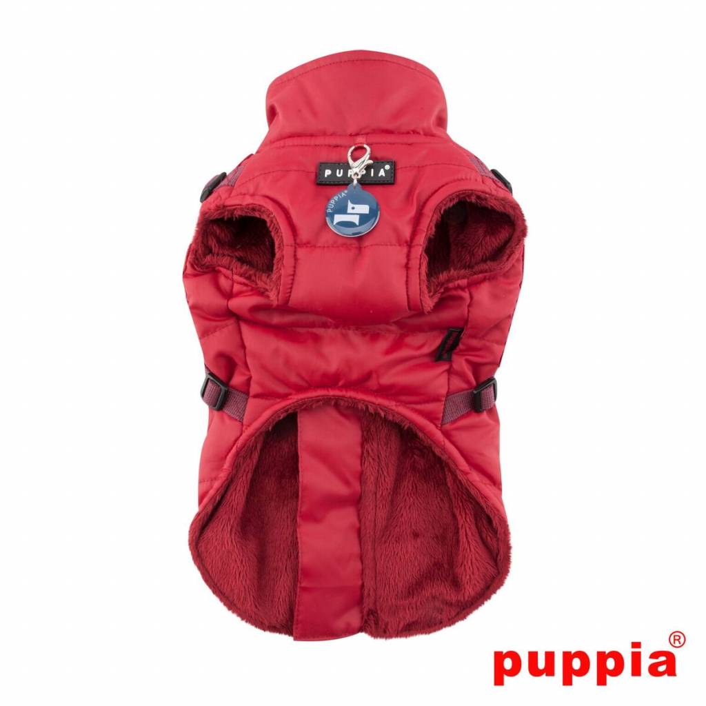 Puppia Wilkes Jacket Harness Wine - Premium Hondenkleding > hondenjas from Puppia - Just €77.99! Shop now at Frenkiezdogshop