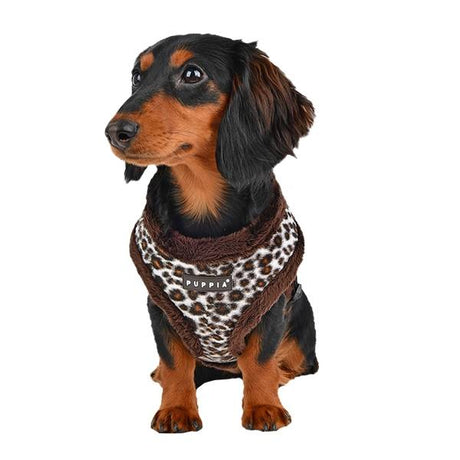 Puppia Leonard Harness model A Brown hondentuig > honden harnas > model A Small
