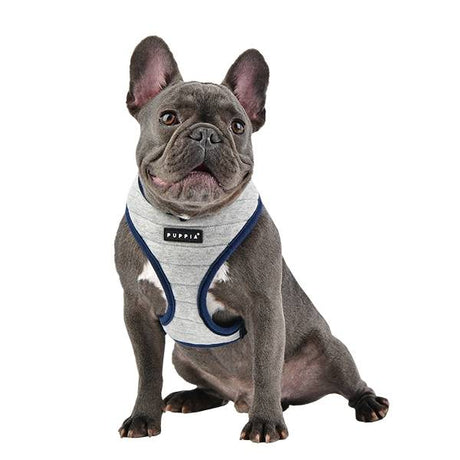 Puppia Mischief Harness model A Grey ( S & XL ) hondentuig > honden harnas > model A Small