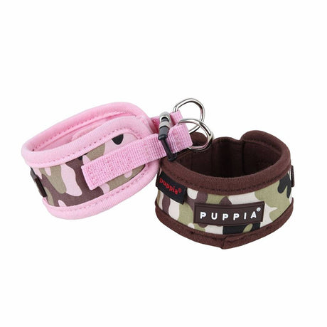 Puppia Legend halsband pink camo ( M ) halsband > hondenhalsband Medium