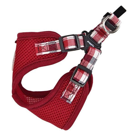 Puppia Neil Harness Wine Model C hondentuig > honden harnas > model C Medium