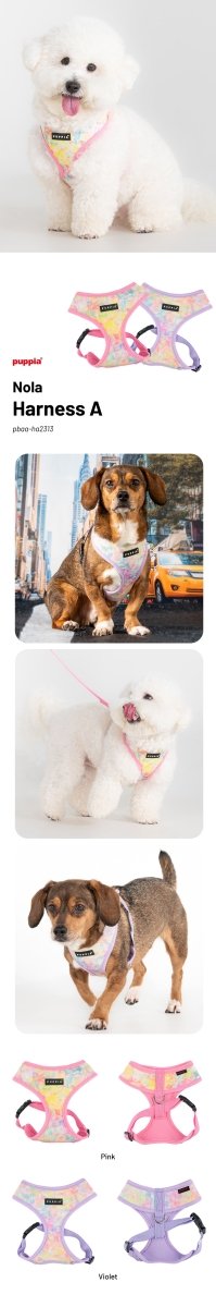 Puppia Nola Hondentuig Model A Violet hondentuig > honden harnas > model A Small