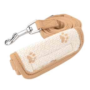 Puppia Pawprint Hondenriem Beige hondenriem > hondenlijn Medium