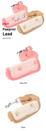 Puppia Pawprint Hondenriem Beige hondenriem > hondenlijn Medium