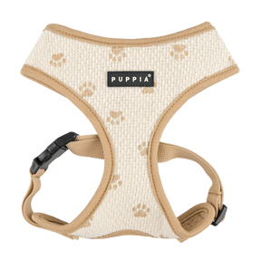 Puppia Pawprint Hondentuig Model A Beige hondentuig > honden harnas > model A Small