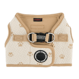 Puppia Pawprint Vest Harness Model B Beige hondentuig > honden harnas > model B Small