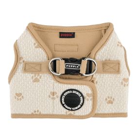 Puppia Pawprint Vest Harness Model B Beige hondentuig > honden harnas > model B Small