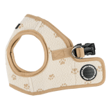 Puppia Pawprint Vest Harness Model B Beige hondentuig > honden harnas > model B Small
