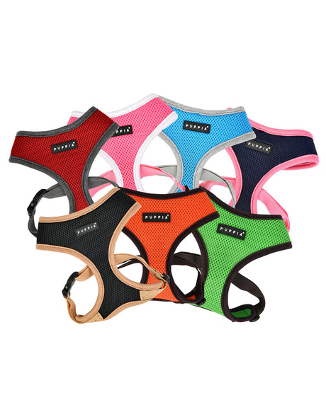 Puppia Soft Harness II model A black hondentuig > honden harnas > model A Small