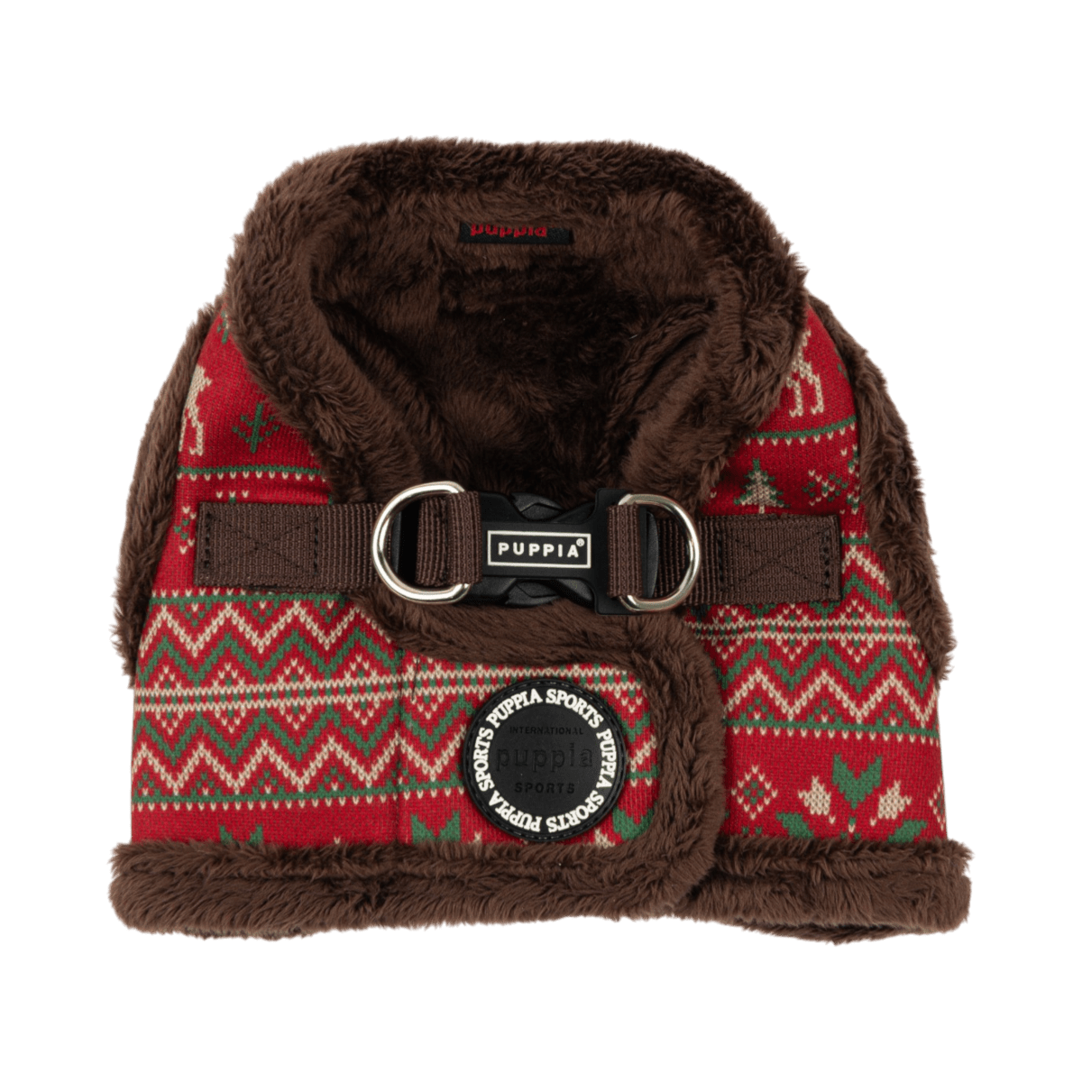 Puppia Rhapsodia Vest Harness Model B- Brown hondentuig > honden harnas > model B Small