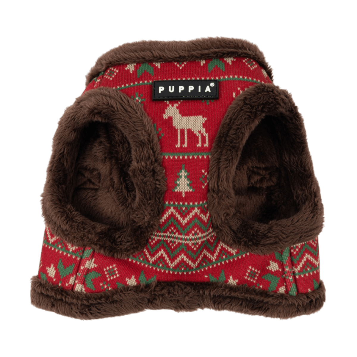 Puppia Rhapsodia Vest Harness Model B- Brown hondentuig > honden harnas > model B Small