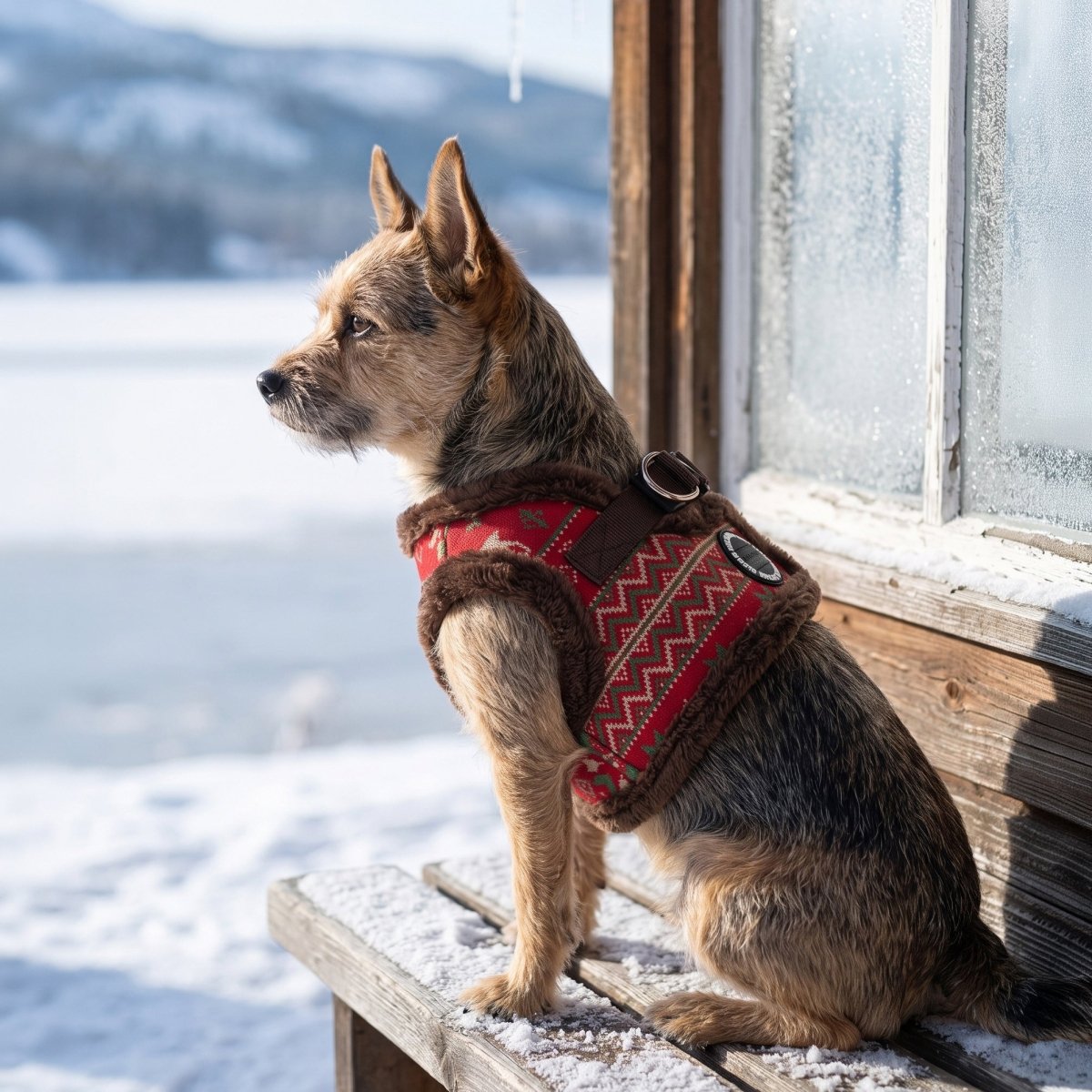 Puppia Rhapsodia Vest Harness Model B- Brown hondentuig > honden harnas > model B Small