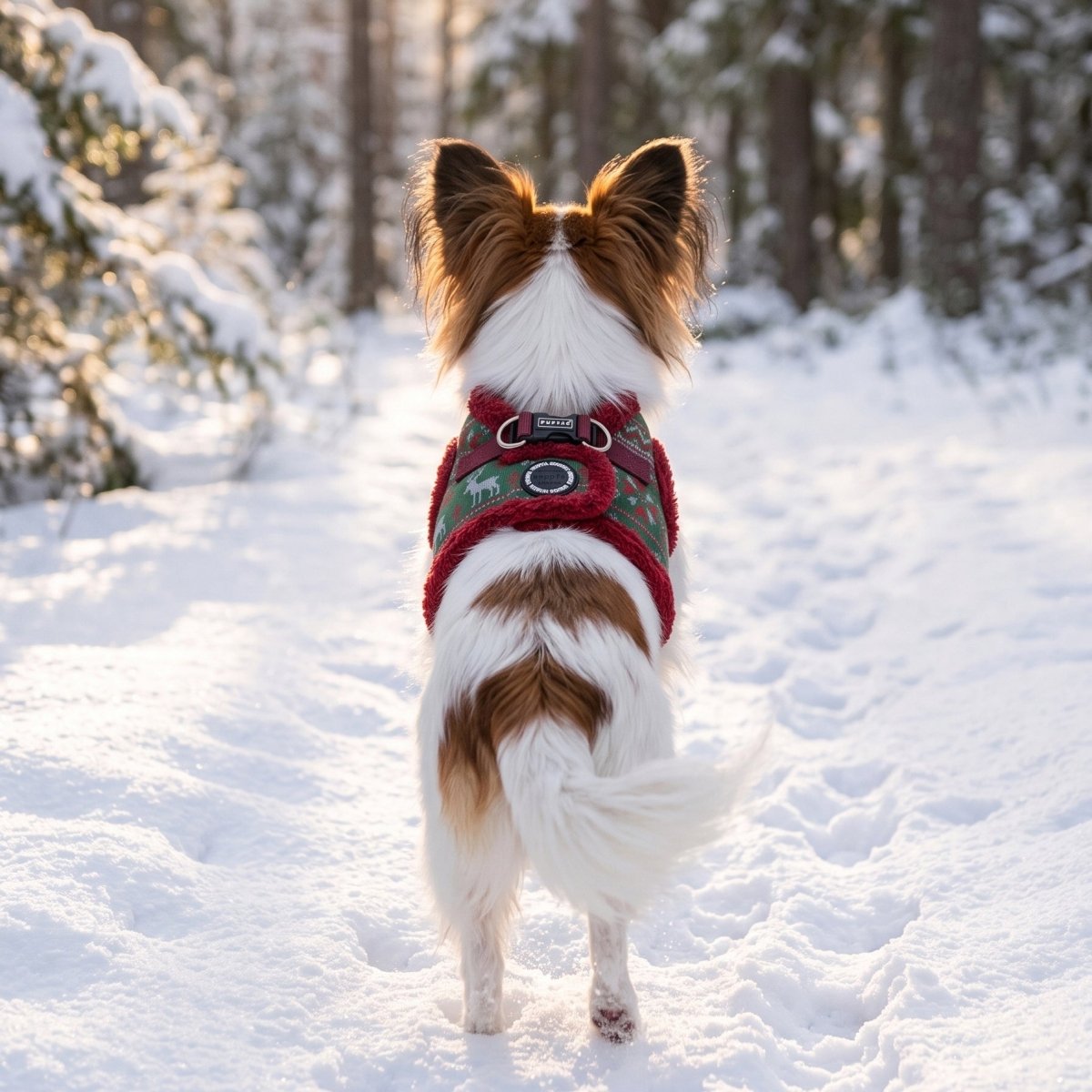 Puppia Rhapsodia Vest Harness Model B - Wine hondentuig > honden harnas > model B Small