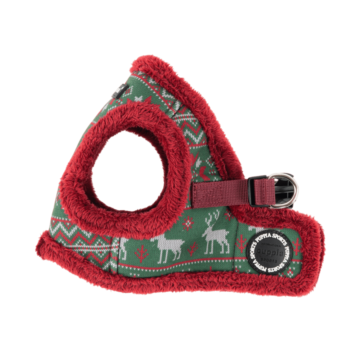 Puppia Rhapsodia Vest Harness Model B - Wine hondentuig > honden harnas > model B Small