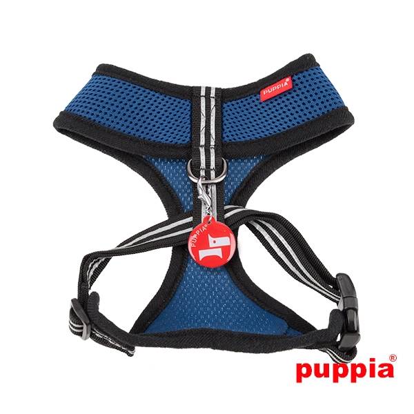 Puppia Smart Soft Harness model A royal blue - Premium hondentuig > honden harnas from Puppia - Just €22.99! Shop now at Frenkiezdogshop